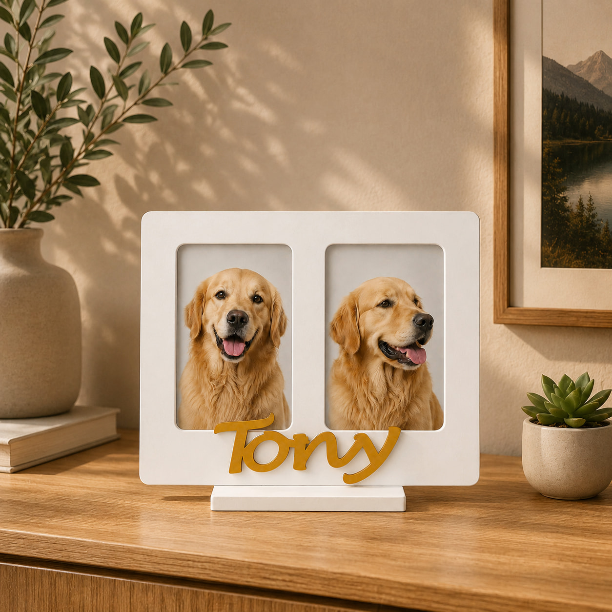 Portarretrato Doble Personalizado