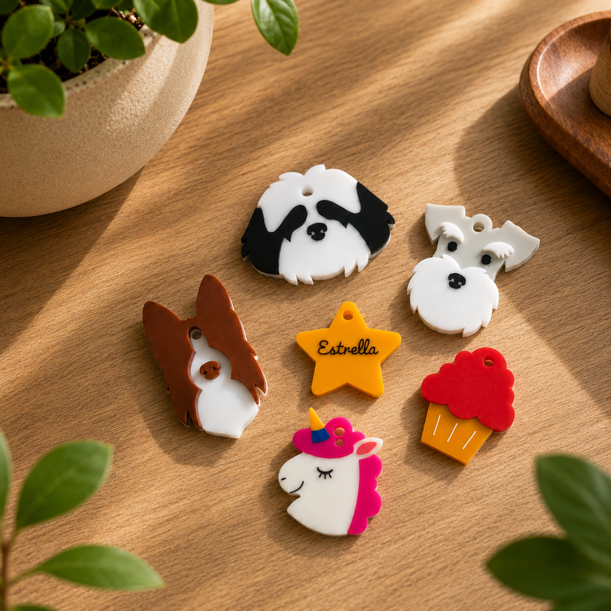 Placas de identificación para mascota